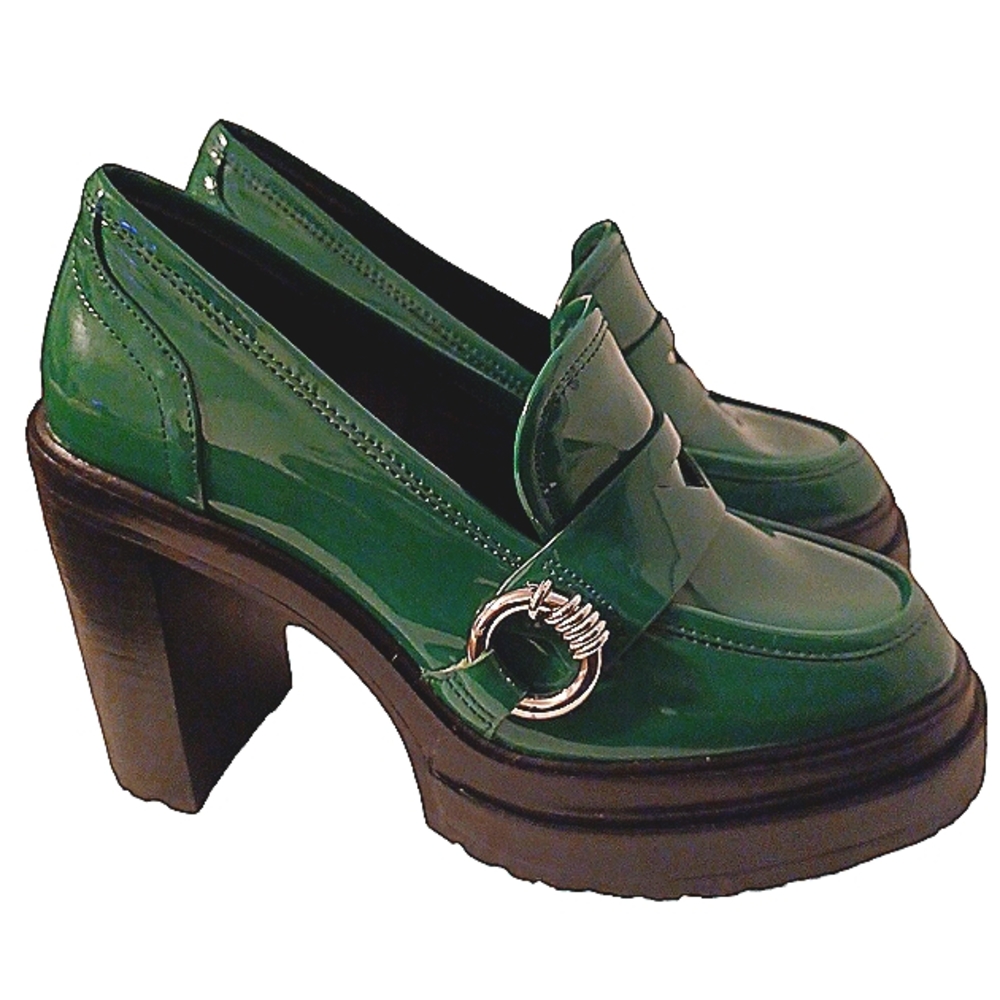Gianni Bini Maxxwelle Platform Block  Heel  Loafer  size 6